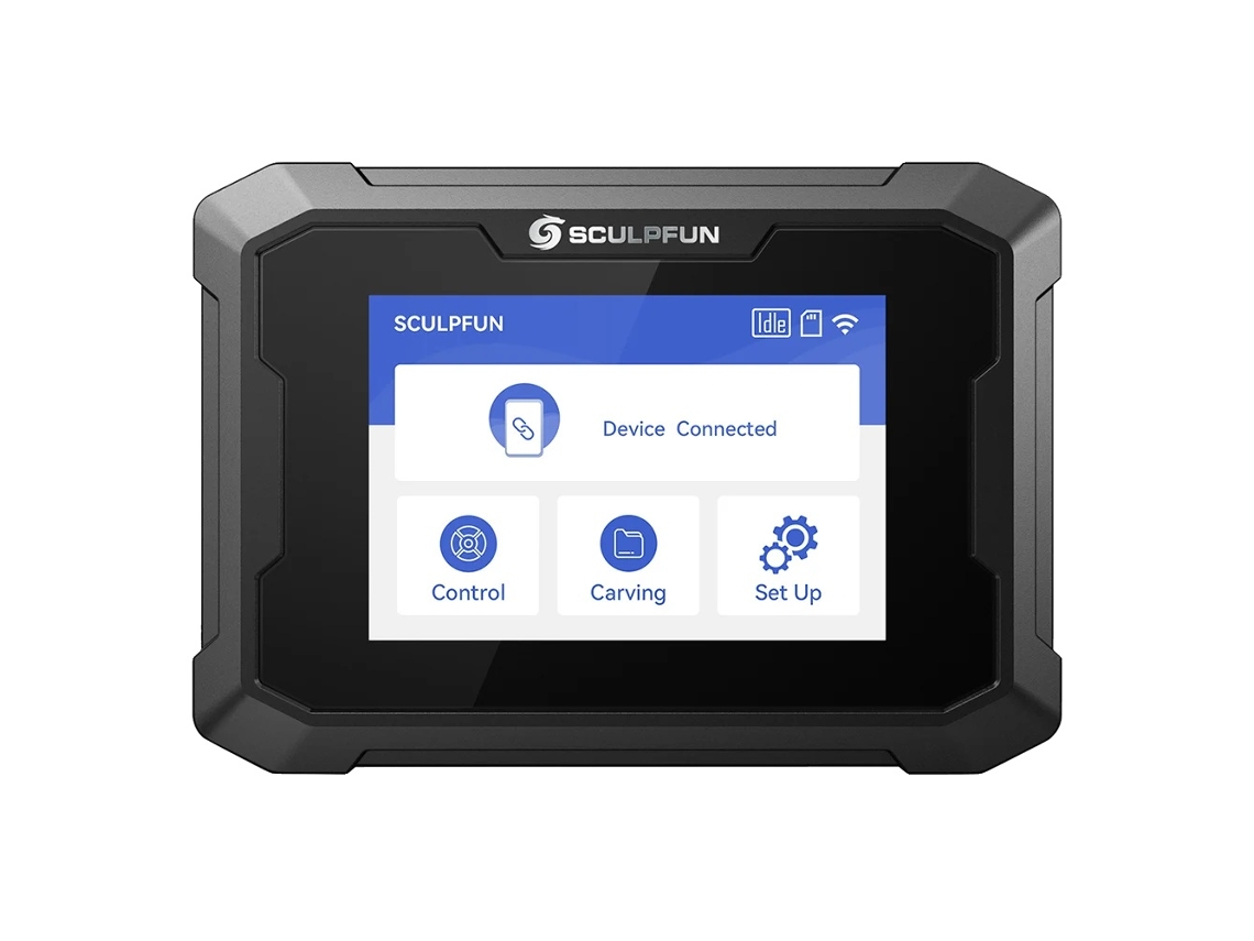 Pantalla táctil capacitiva de 3,5 pulgadas, conectividad Wi-Fi, Sculpfun TS1
