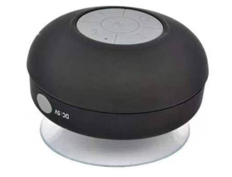 Mini Equipo HiFi Portátil con Ducha Impermeable Piscina Altavoz Bluetooth Inalámbrico Manos Libres con MicrófonoNegro BISBISOUS
