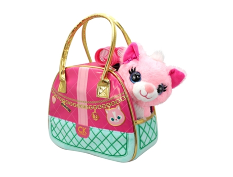 Gato de peluche c/bolso transportín CUTEKINS