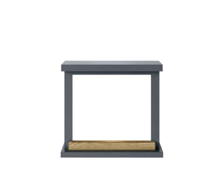 Fuego Rino Gris Chimenea Marco Mdf Estructura Madera