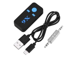 Adaptador de audio para coche (Bluetooth, conexión auxiliar de 3,5 mm)