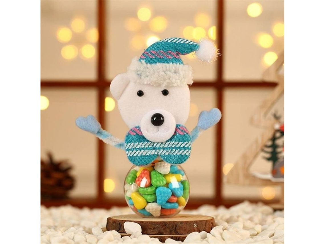 Tarro De Dulces Navideño Con 8 Estilos, Botella Transparente Para Regalos Y Decoración.