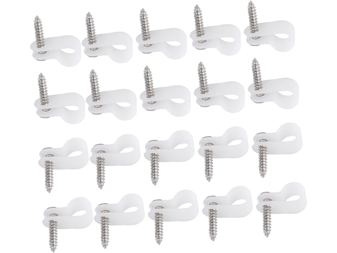 Clips Para Cables (50 Unidades), Organizador De Cables, Paquete De Datos, Clips Prácticos