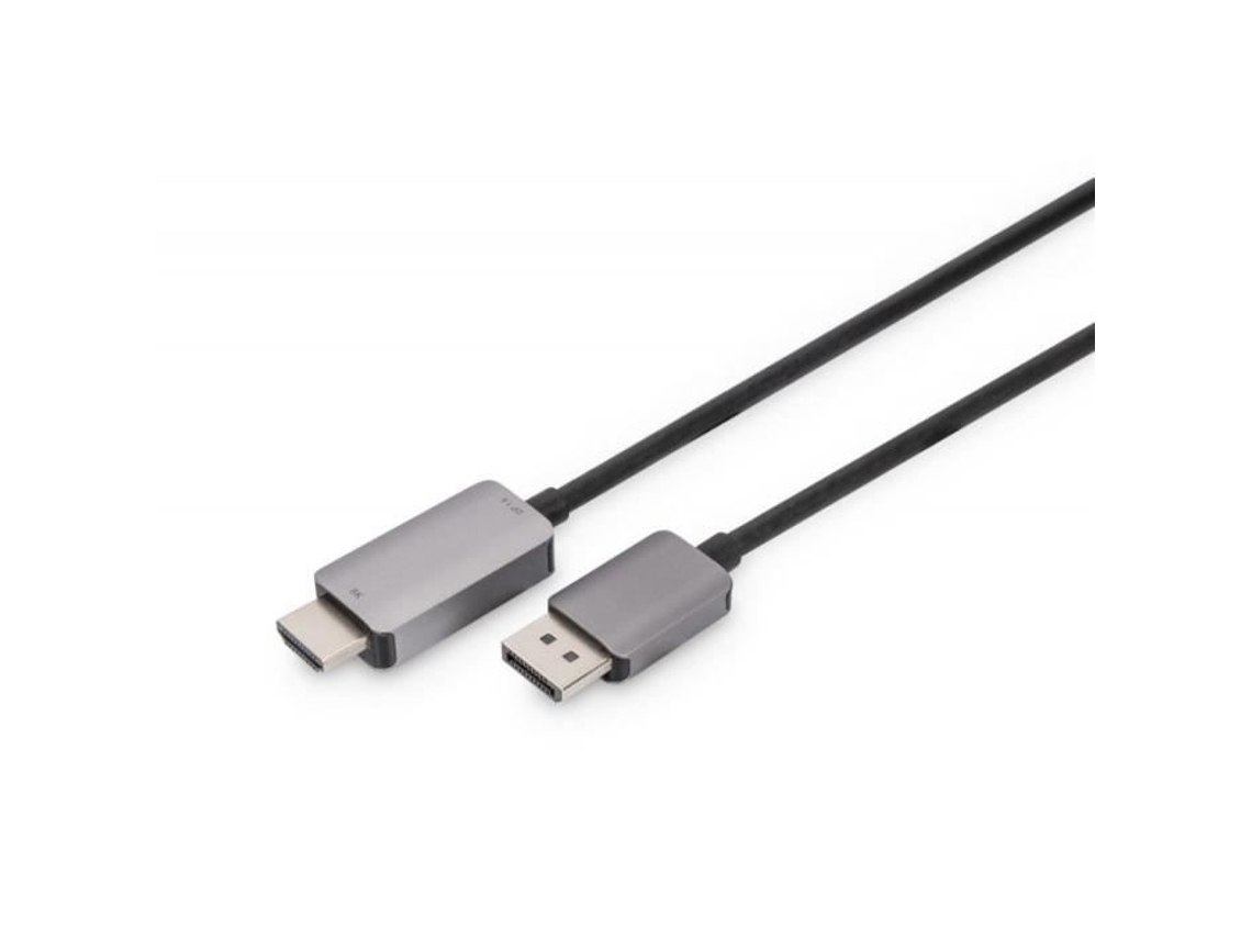 Cable Adaptador Displayport 1.4 a Hdmi 2.1 8K/60Hz Carcasa Aluminio Negro 1 8M 4016032484196 DIGITUS