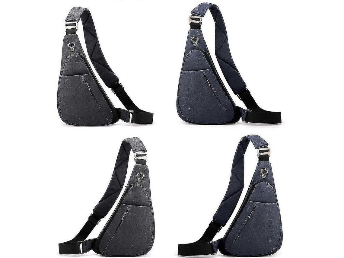 2026-mochila Pecho Hombre Impermeable Viaje Small Mochila Un Hombro Diagonal Multicapas Ergonomica 35x22x4cm