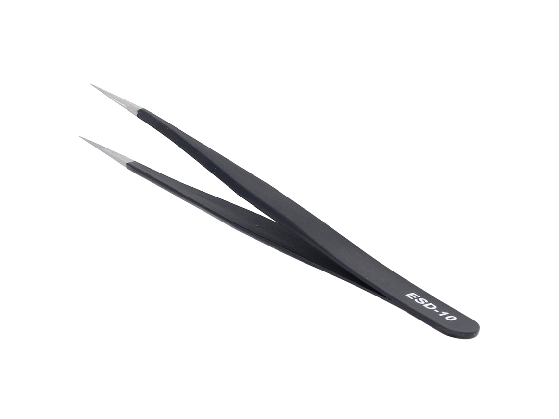 Pinzas Antiestáticas De Acero Inoxidable No Magnético Para Reparación De Aparatos Electrónicos Y Depilación De Cejas.