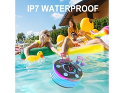 Altavoz Bluetooth Portátil Resistente Al Agua Ipx7 Con Radio Fm Para Actividades Al Aire Libre.