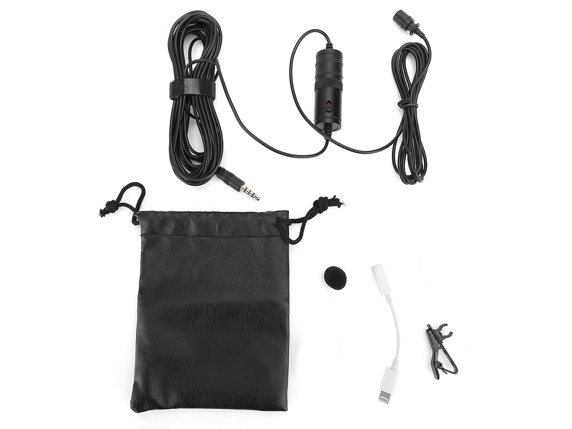 Mini Micrófono De Solapa Para Karaoke Y Retransmisiones En Directo Con Batería Y Adaptador Para Ios, Teléfono Móvil Y Pc.