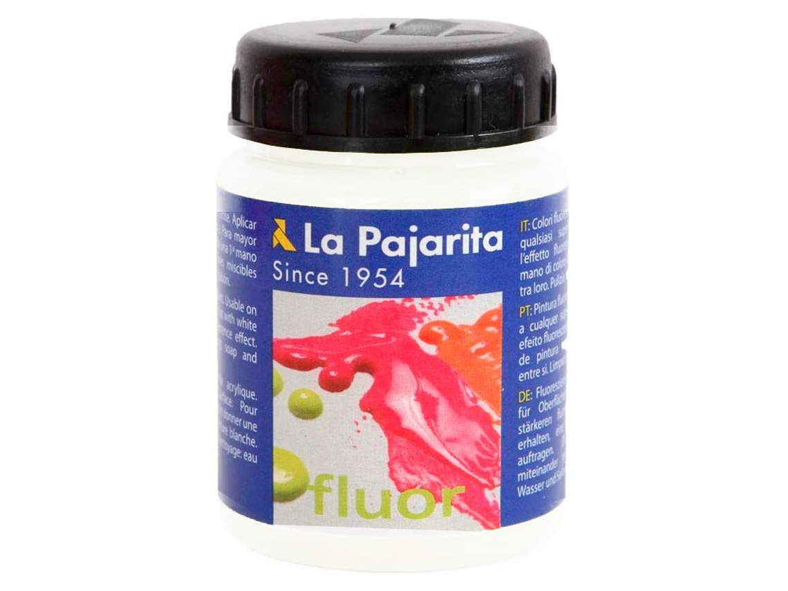 Tinta Acrílica LA PAJARITA Blanco Brillante Al Agua - 75ml)