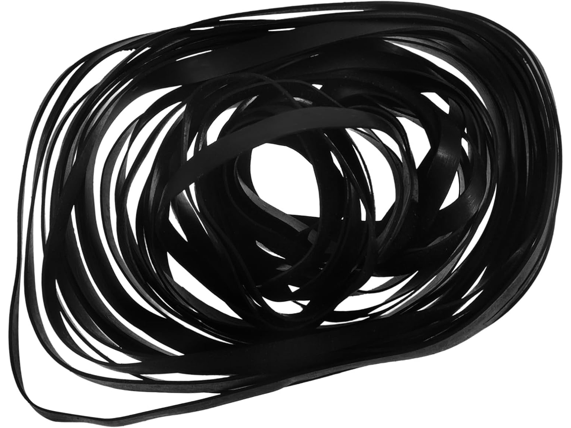 Juego de 50 correas de goma para grabadoras de cinta, correas de goma de repuesto para Gokoco