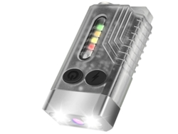 Linterna Led 1000 Lúmenes Uv 365nm Usb C Cob Zumbador 12 Modos Ipx4 Blanco