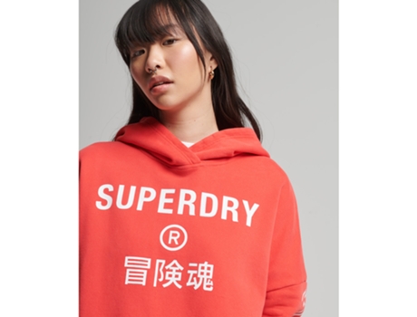 Sudadera SUPERDRY Mujer (42 - Rojo)