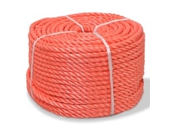 vidaXL Cuerda trenzada de polipropileno 10 mm 100 m naranja
