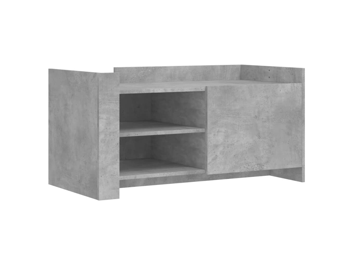 Maison Exclusive - Mesa De Centro Madera De Ingeniería Gris Hormigón 100x50x50 Cm