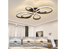 Lámpara de techo LED para salón, regulable, grande, 100 cm, 90 W, moderna ZMH
