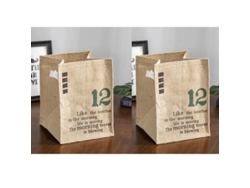 Caja de almacenamiento plegable grande de yute, organizador de ropa interior y juguetes, 2 piezas (d)
