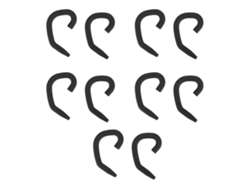 5 Pares De Mascarillas Con Gancho Para Las Orejas De Silicona Suave, Reutilizables Y Cómodas Para Niños Y Adultos, Color Negro.