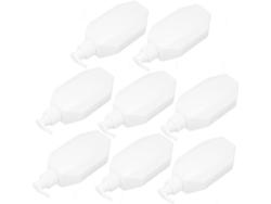 Conjunto De 8 Frascos Vazios Com Bomba Dosadora Para Shampoo, Loção E Outros Produtos