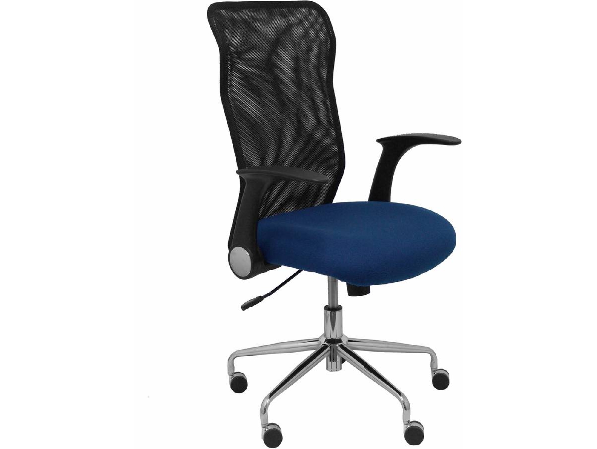 Silla de Escritorio Operativa PIQUERAS Y CRESPO Minaya Azul y Negro (Malla y Tejido)