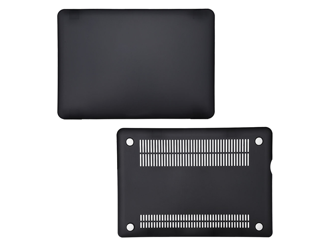 Caja Mate Protectora (mate Anti-rayas, Protección De División) Caja Para Macbook Pro De 15 Pulgadas Negro