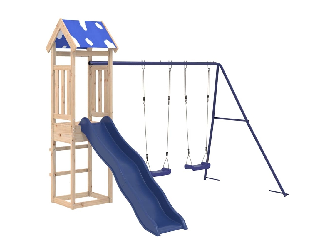 Parque Infantil De Exterior VIDAXL Marrón Madera