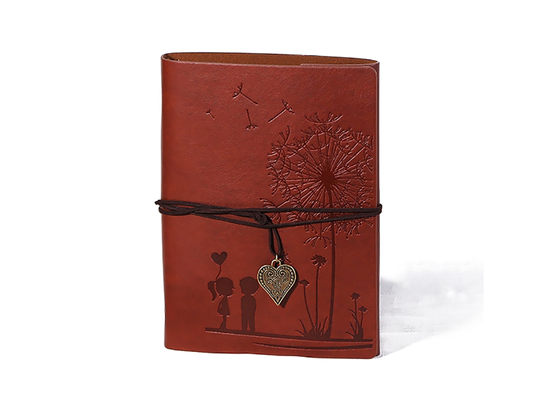 JILLIOPER Cuaderno de papel suave para escribir, recargable, con anillas ajustables y páginas kraft rayadas, ideal como regalo para escritores y estudiantes en 