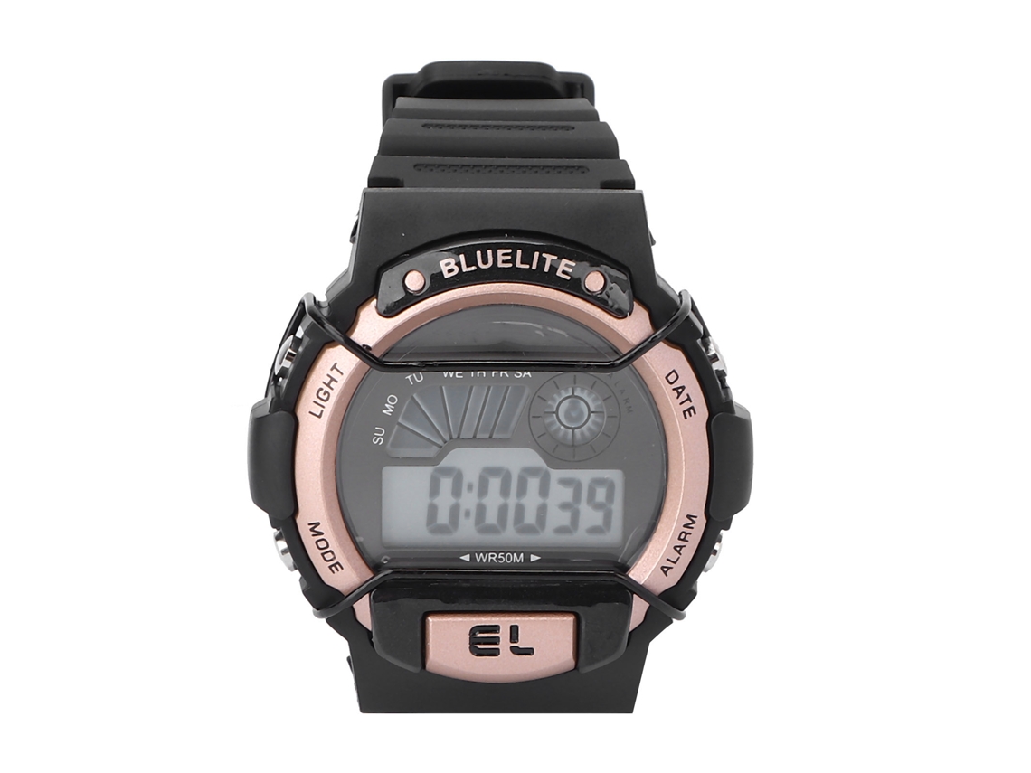Reloj Electrónico Infantil, Resistente Al Agua, Deportivo, Luminoso, Digital Con Luz Led, Oro Rosa.
