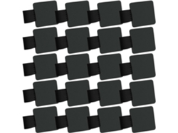 Paquete De 20 Anillos Elásticos Adhesivos Para Blocs De Notas De Cuero.