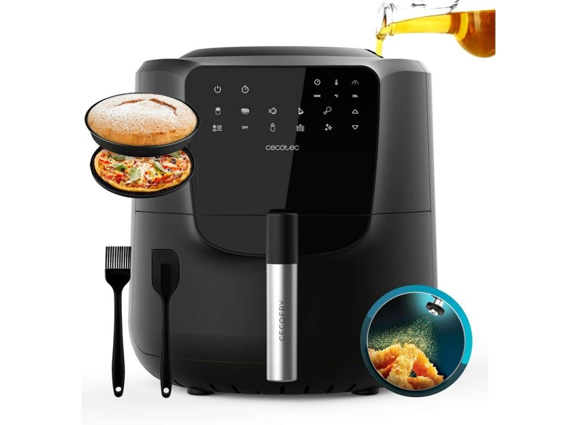 Freidora sin Aceite CECOTEC Cecofry Rain Pack Negro 1550 W 5,5 L