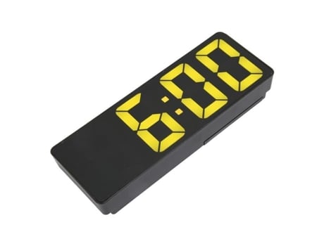 HURRISE Alarma Digital Reloj 12/24 Horas Led Pantalla de Temperatura Usb o Batería Alimentado para Dormitorio Oficina