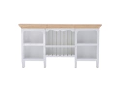 Armário De Armazenamento Miniatura Parede Casa De Bonecas Móveis 1:12 Madeira Bétula Branco