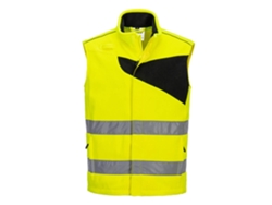 Chaleco térmico Portwest Pw2 Hi Vis Fleece / Naranja Negro / S