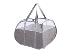 Cesto De Ropa Plegable De 90 Litros Con Asas, Tejido Oxford Grueso, Para Ropa Y Juguetes, Color Gris.