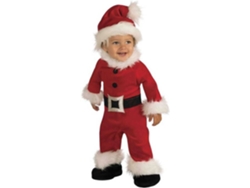 Disfraz de Bebé RUBIE'S Papá Noel de lujo (Tam: 6-12 Meses)