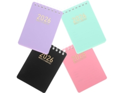 Mini Agenda, Calendario De Bolsillo Con Espiral, Agenda Versátil Para Estudiantes, Colorida.