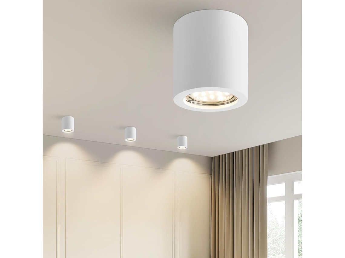 Zmh Foco De Techo Gu10 Blanco Moderno Para Cocina Y Salón