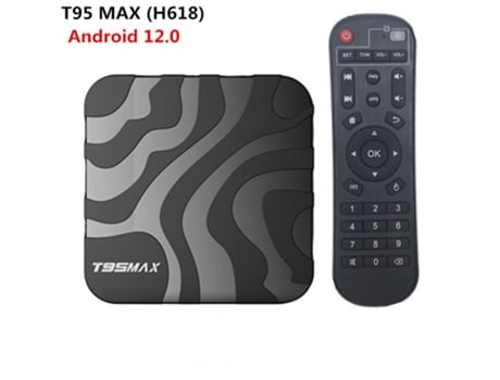 Box Smart Tv T95max Android 12 H618 2.4g 5g Wifi Bluetooth compatible Red Set negro EE UU Enchufe 4 + 32G