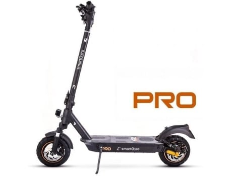 Patinete Eléctrico SMARTGYRO K2 Pro Black Certificado/ Motor 1000W/ Ruedas 10/ 25km/h /Autonomía 60km/ Negro