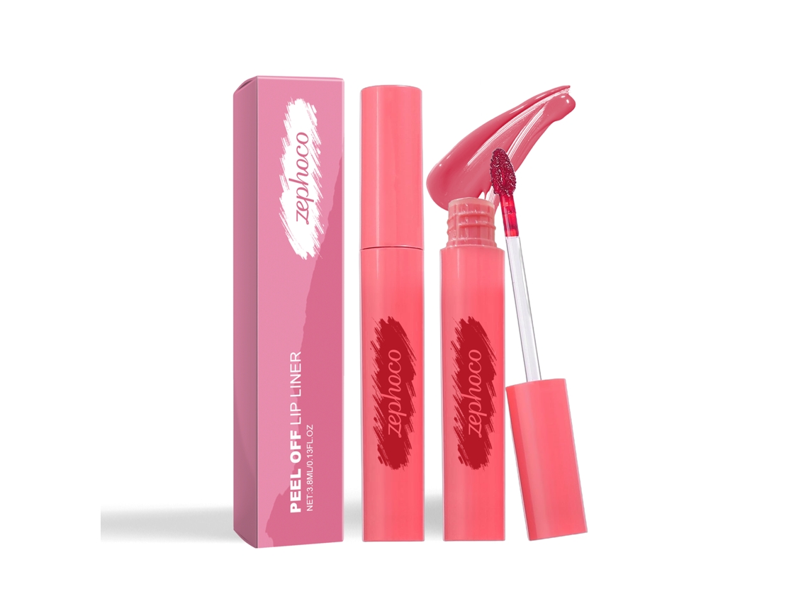 Brillo labial mate rosa claro, removible