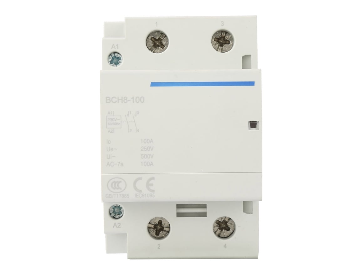 Contacto Ac Doméstico 2p 1nc/1no 100a Módular 24/230v 50/60hz