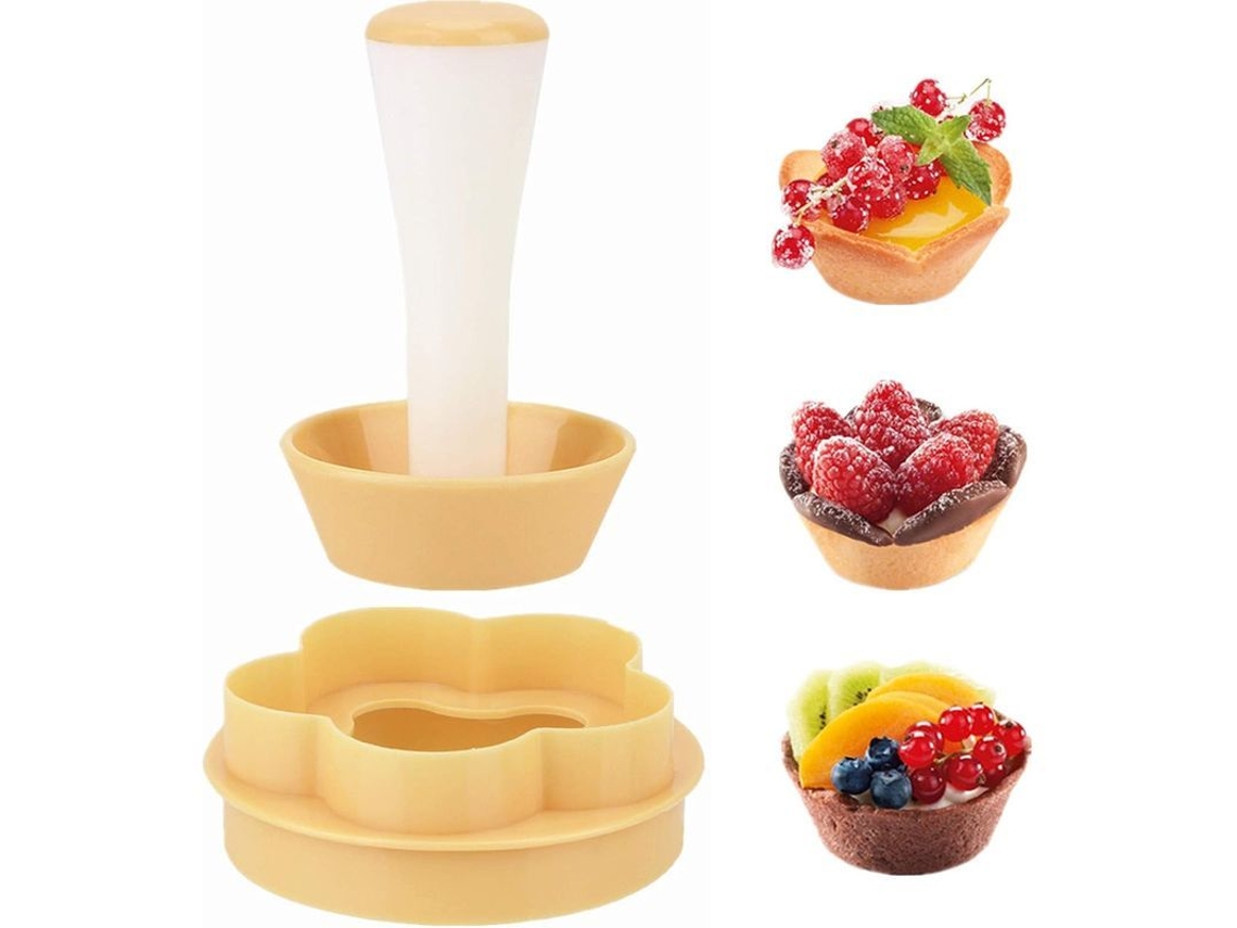 2026-32855-kit De Herramientas Para Pasteles: Estampador De Masa Y Cortador De Galletas Para Hornear Tartaletas Y Galletas Redondas