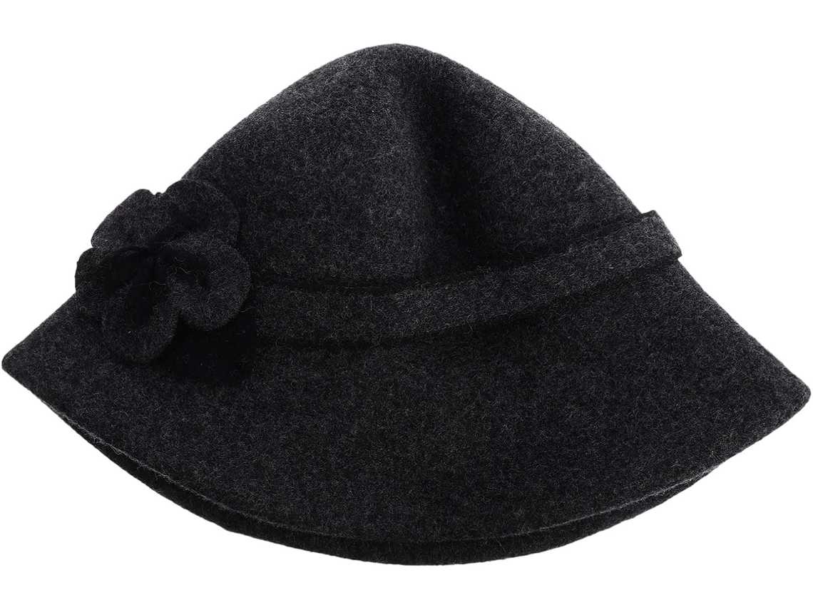 Gorro Grueso Para Mujer Con Estampado Floral, Elegante Y Cálido, Ideal Para Fiestas Y Salidas Invernales.