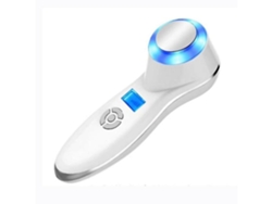 Masajeador facial frío y caliente Máquina reafirmante facial dual Antiarrugas Antienvejecimiento Reduce los poros Yemaesre blanco