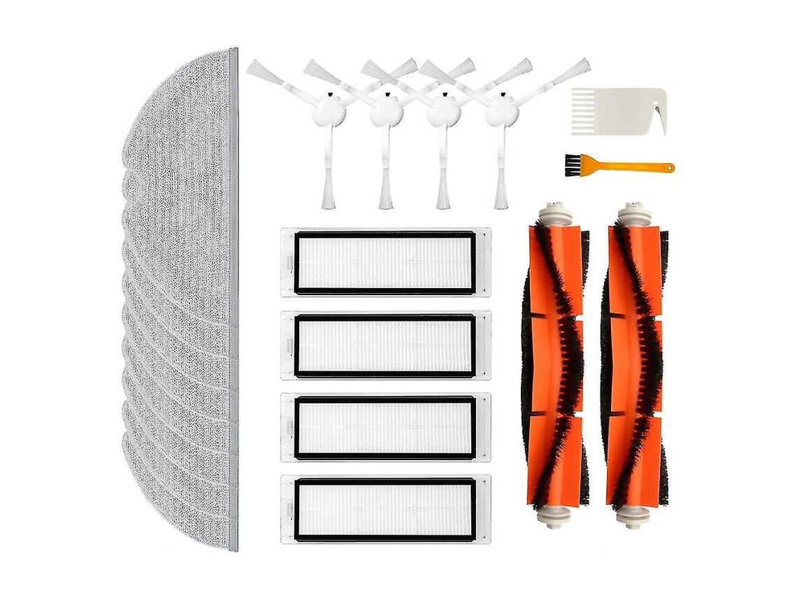 Paño de fregona con filtro HEPA y cepillo lateral Mian, compatible con aspiradora Xiaomi Mijia Mop de 1 t