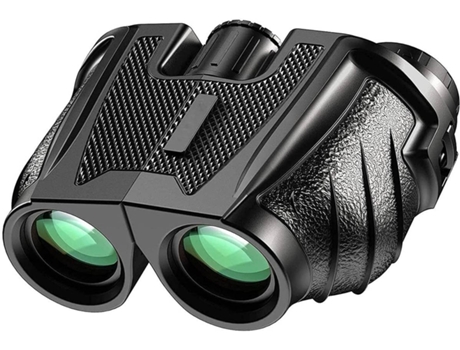 Prismáticos ENKERS Compacto 8X32 HD Birding para viajes, negro-negro