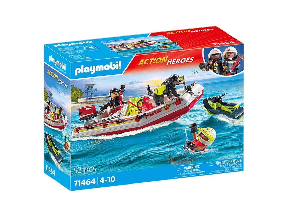 Barco de Bomberos con Moto Acuática PLAYMOBIL