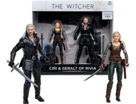 Set 2 Figuras Ciri & Geralt de Rivia The Witcher Temporada 3 18 Cm MCFARLANE