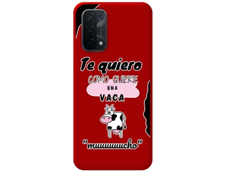 Carcasa Oppo A54 5G / A74 5G TUMUNDOSMARTPHONE Silicona Líquida Dibujos Rojo