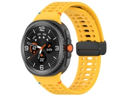 Correa de silicona negra con cierre magnético para Samsung Galaxy Watch 8 / 8 Classic