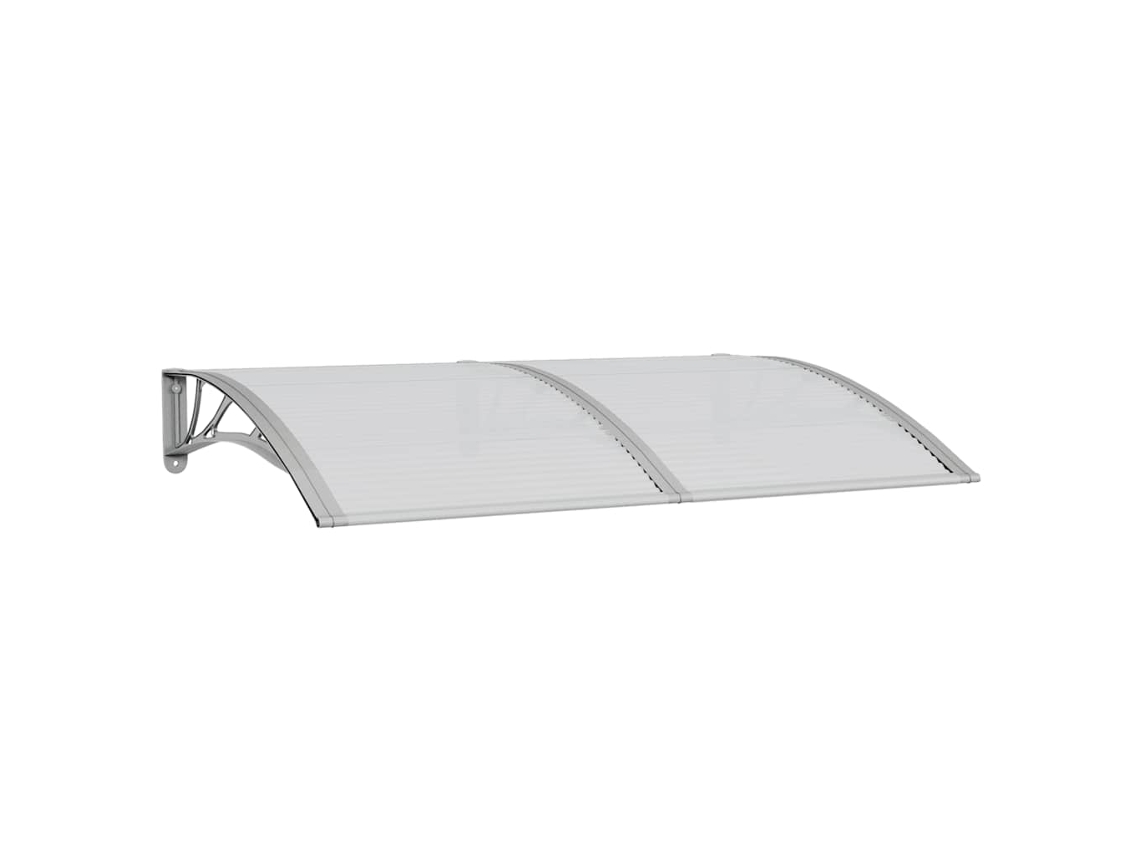Maison Exclusive - Marquesina De Puerta Policarbonato Gris 150x100 Cm
